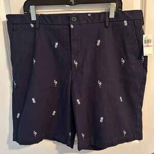 Izod Saltwater Stretch Cadet Blue Beachtown Short Men's Size 38